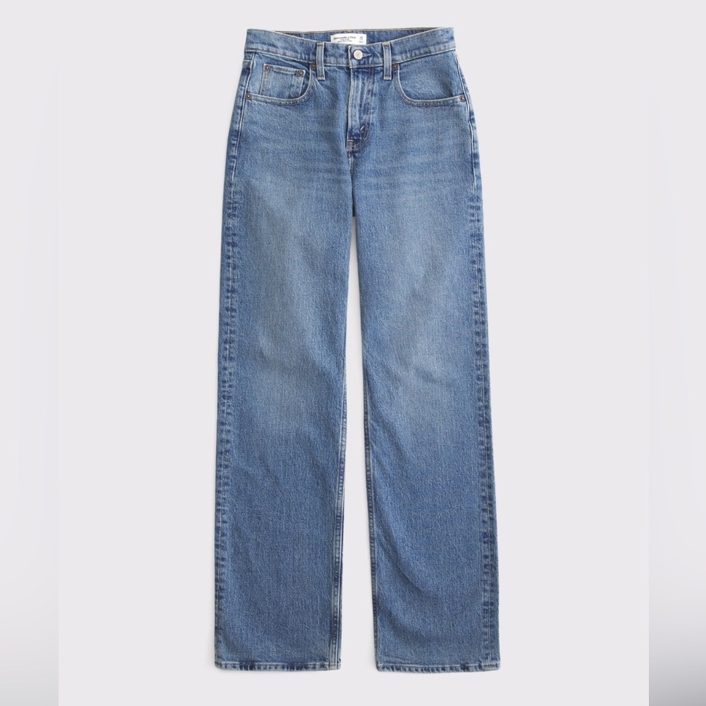 Long Abercrombie High Rise 90s Relaxed Jeans